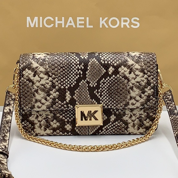 Michael Kors Bags Michael Kors Sonia Medium Snake Embossed Shoulder